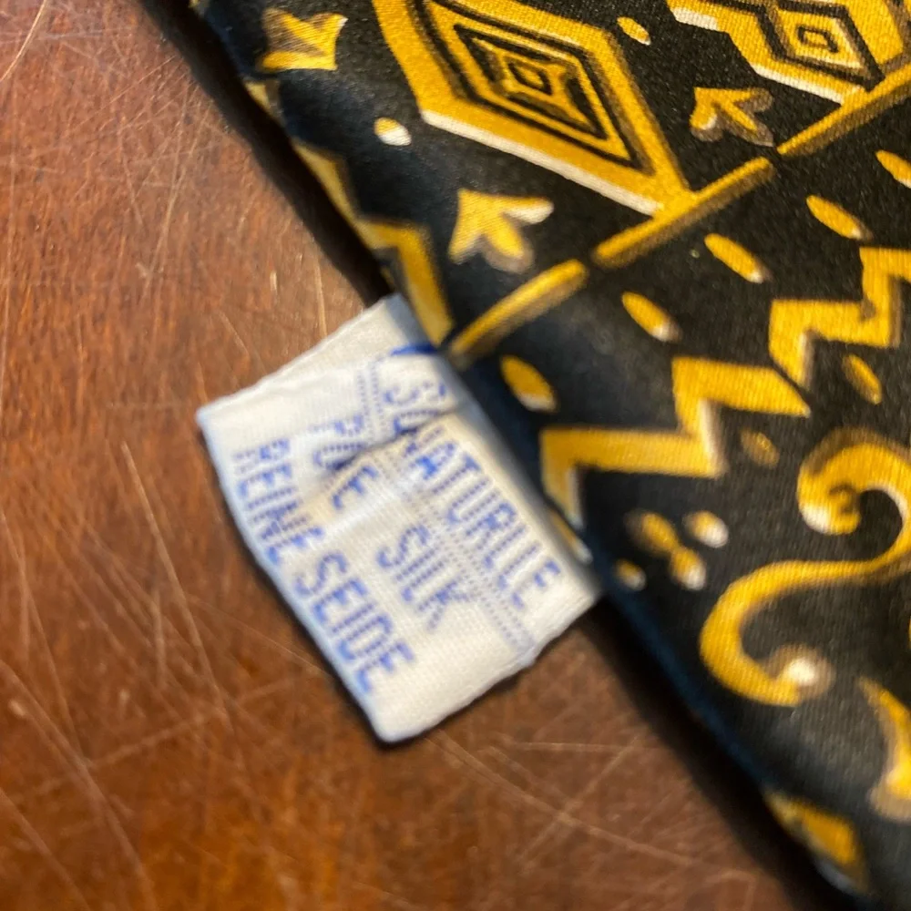 Men's Silk Patterned Scarf